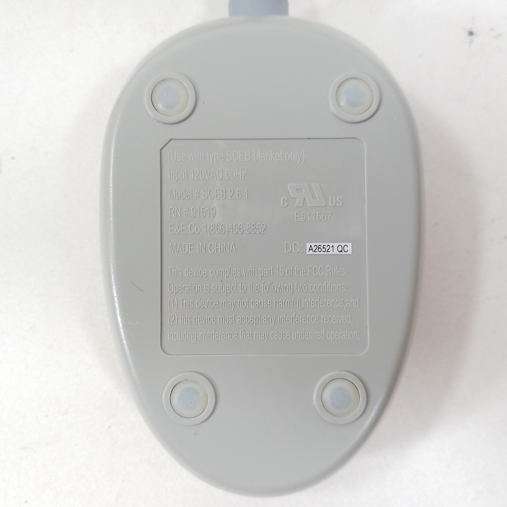 Beautyrest Electric Heated Blanket Controller Replacement SCEB 2.6.1 Gray Remote - Picture 3 of 5